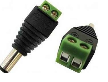 Conector DC Macho Atornillado