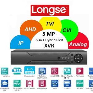 XVR 16CH 5MP 5IN1 AHD CVI TVI CVBS IP LONGSE