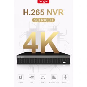 NVR 16CH 8MP 4K LONGSE